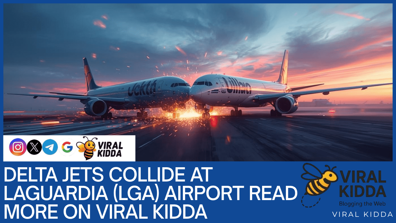 Delta Jets Collide at LGA illustrated image creates