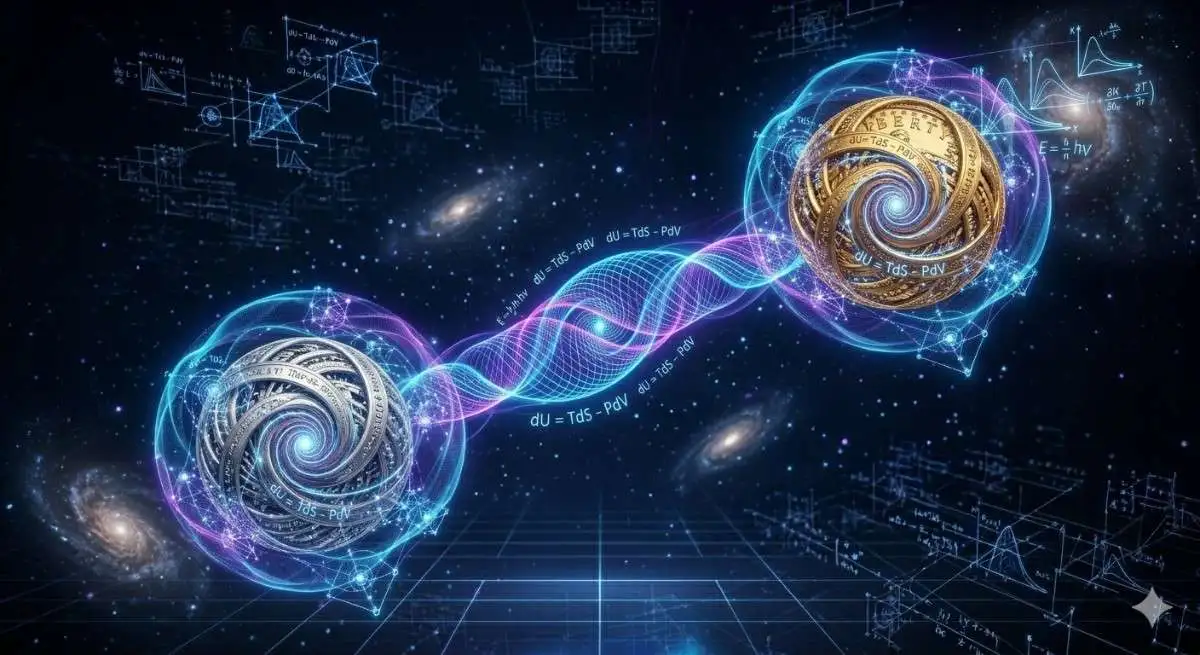 Quantum theory particles and subatomic world visualization World Quantum Day